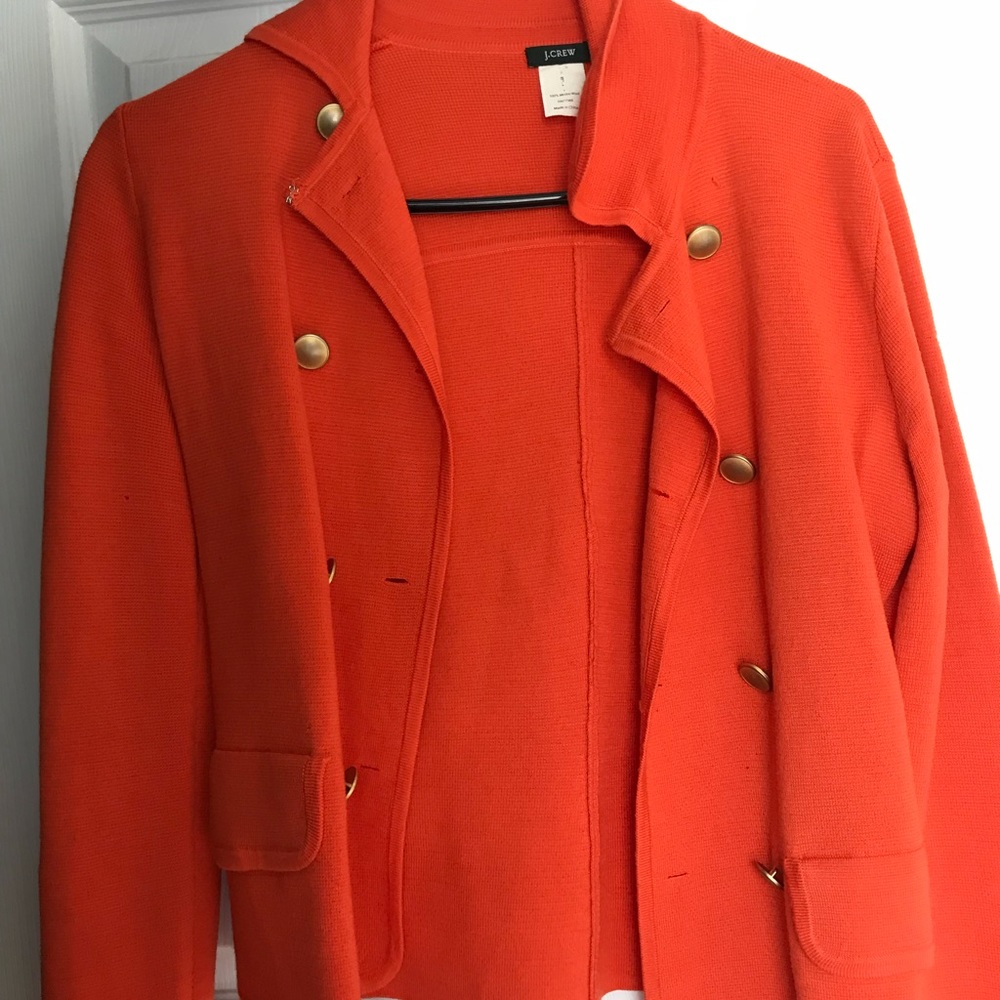 J Crew Orange Blazer